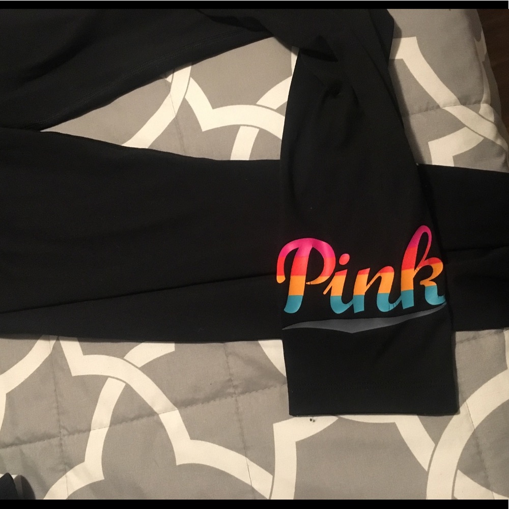 Pink Victoria’s Secret yoga pants
